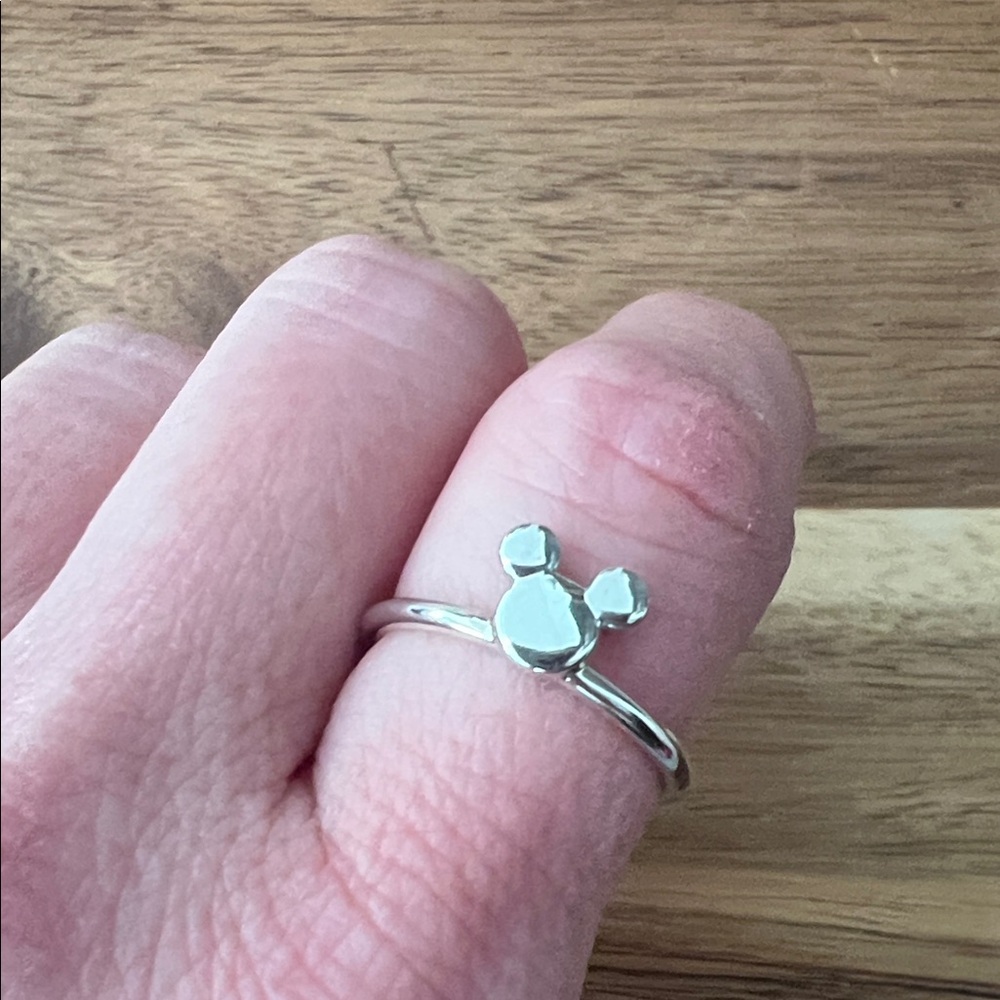 Pandora Silver Mickey Mouse Ring